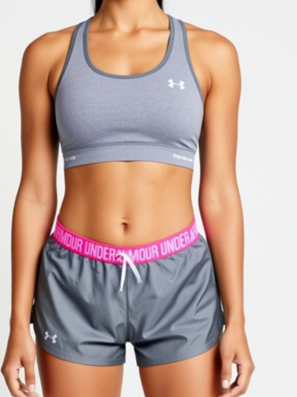 Under Armour heat gear running shorts, size Large (F8)